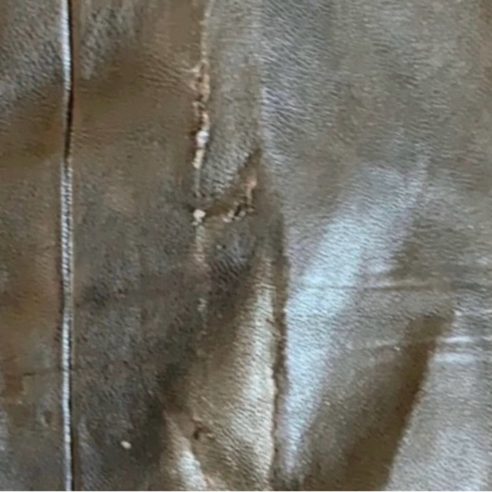 Zara Black Faux Leather Skirt Sz M - Picture 5 of 6
